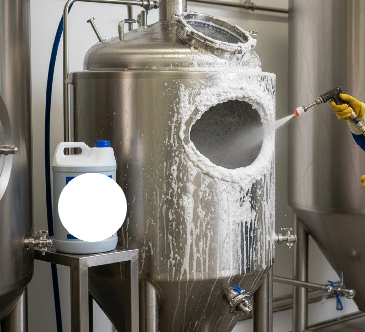 craft beer fermenter sanitizing