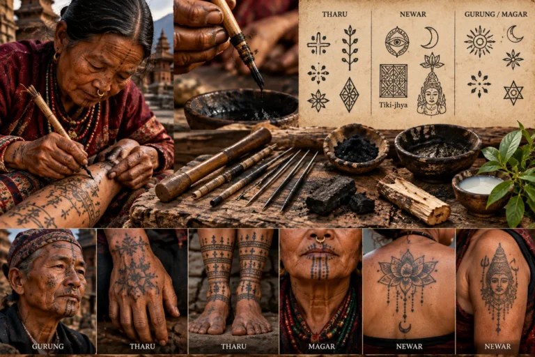 Nepales-tattoos-traditional-tattoo-motivs